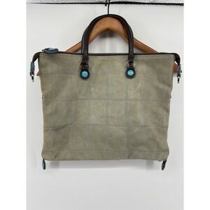 Gabs G3 Convertible Tote Bag Italian Suede Leather Patchwork Italy Boho Artsy